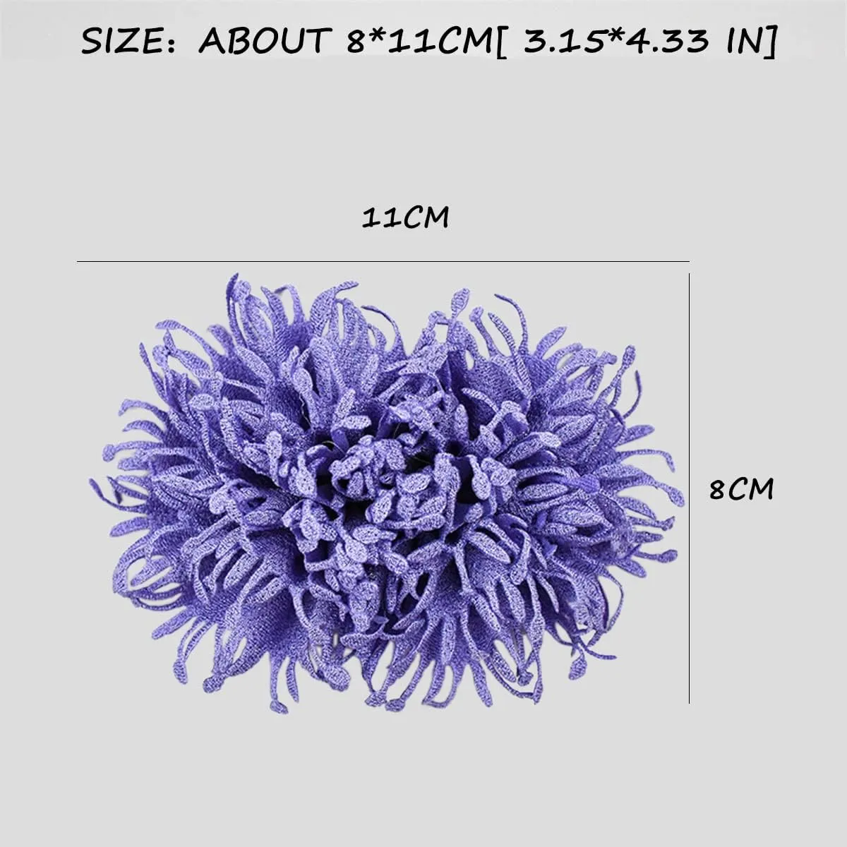 2Pcs 3D Flower Clips - Unique Burned Edge Embellishment, Detachable High Heels Buckle for DIY Shoe Accessories