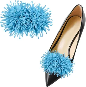 2Pcs 3D Flower Clips - Unique Burned Edge Embellishment, Detachable High Heels Buckle for DIY Shoe Accessories