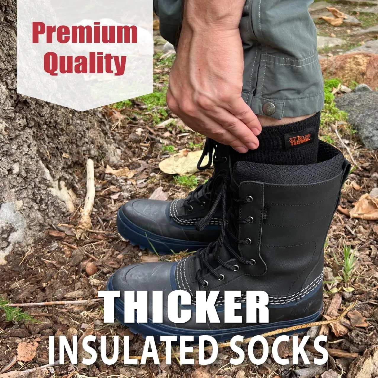 35° BELOW Thermal Insulated 1 or 3 Pk Socks for Men and Women, Designed with Soft Aluminized Loops to Keep Feet Warm and Cozy