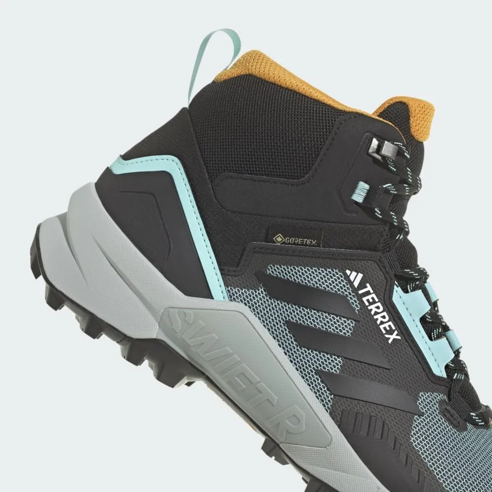 adidas Mens Terrex Swift R3 Gore-Tex Hiking Hiking Sneakers Shoes - Blue