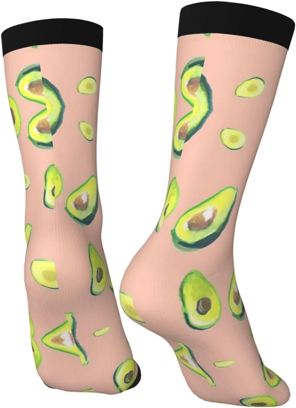 Adult Socks, Many avocado images Print Winter Warm Wool Socks for Women, Soft Cozy Socks, Knit Boots Socks for Men