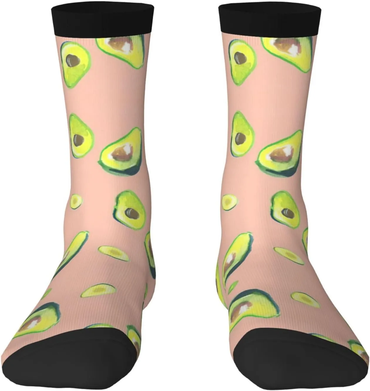 Adult Socks, Many avocado images Print Winter Warm Wool Socks for Women, Soft Cozy Socks, Knit Boots Socks for Men
