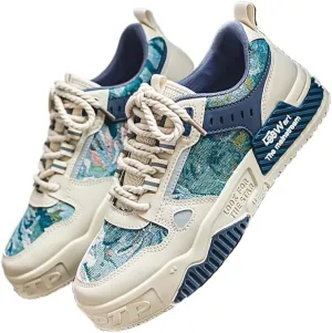 Alphabet Print Street Skate Shoes - Trendy Men's Skateboarding Footwear Non-Slip Laces, and Casual Style for Outdoor Activities - Street Fashion Enthusiasts Plus Size