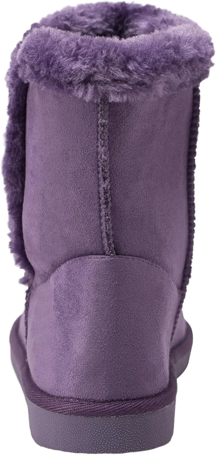 Alpine Swiss Mindy Womens Classic Short Winter Boots Sherpa Lined Warm Comfort Shoes