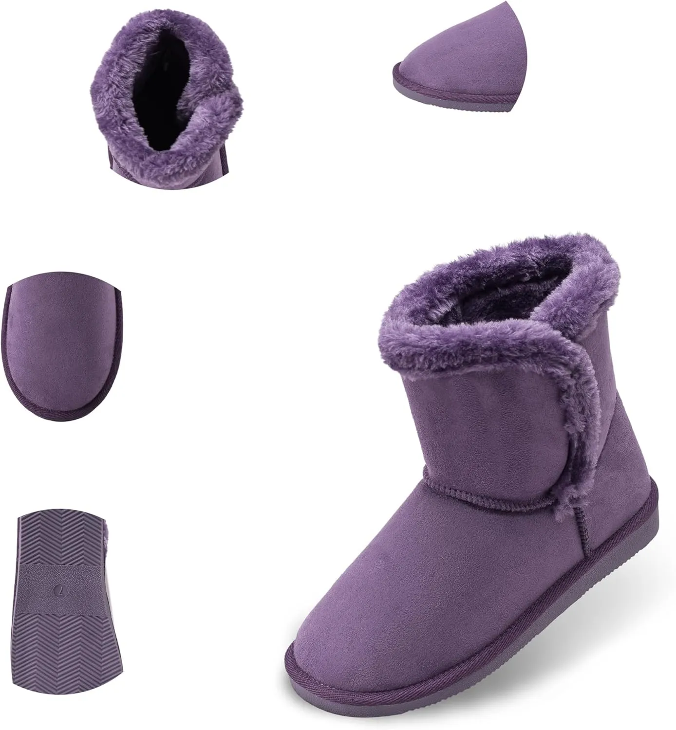 Alpine Swiss Mindy Womens Classic Short Winter Boots Sherpa Lined Warm Comfort Shoes