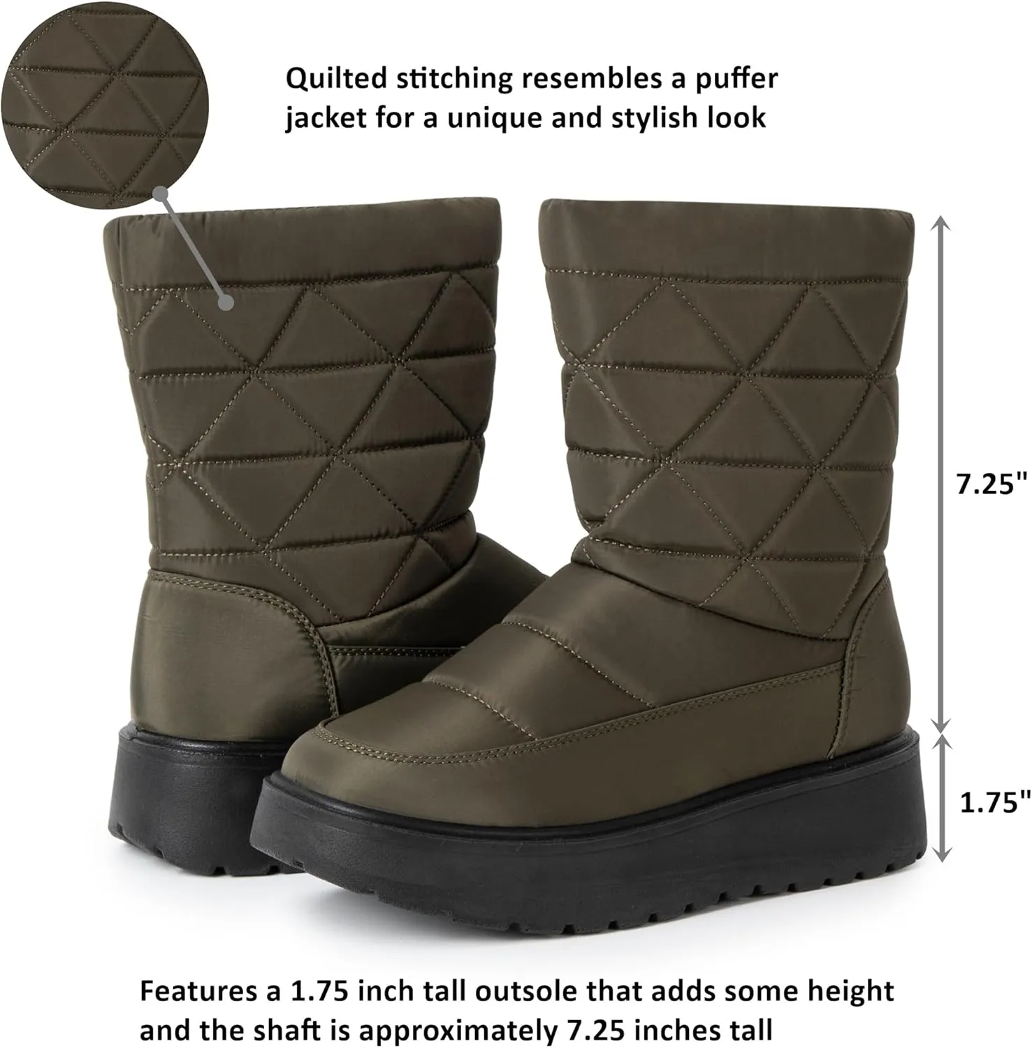 Alpine Swiss Zoey Womens Winter Boots Waterproof Snow Booties Faux Fur Lined Shoes