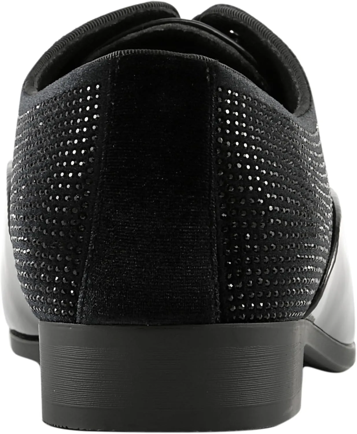 Amali Barnes Mens Dress Shoes Sparkly Glitter Encrusted Tuxedo Slip on Loafers for Men - The Original Smoking Men Dress Shoes Runs Large - GO 1/2 Size Down
