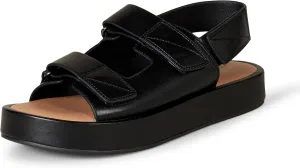 Amazon Essentials Women's Adjustable Triple Strap Flat Platform Sandal
