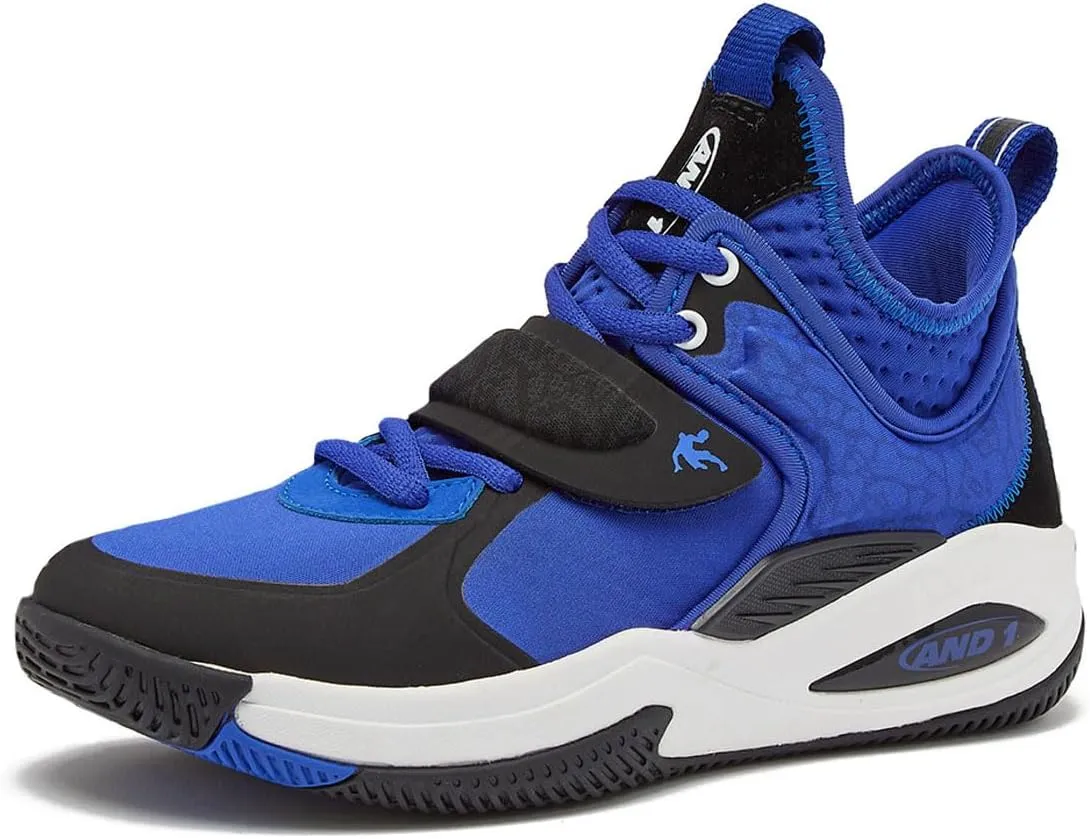 AND1 Boys & Girls Basketball Shoes, Cool Kids Basketball Sneakers, Size Little Kid 11 to Big Kid 7 Mid or High Top Sneakers for Boys