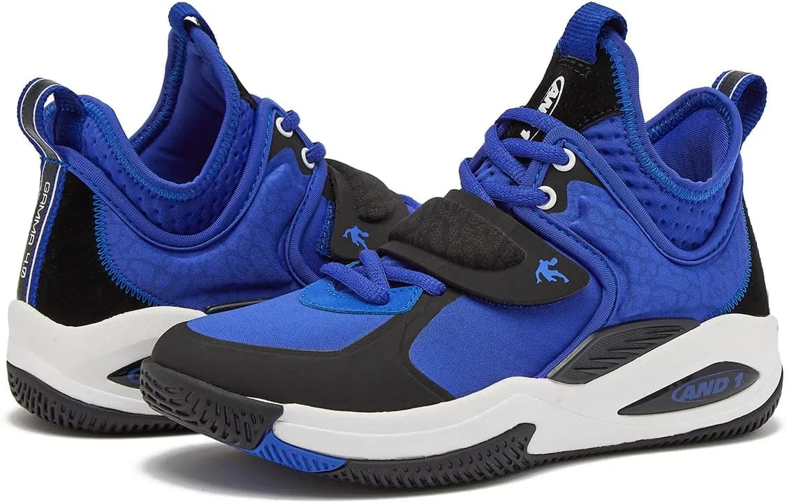 AND1 Boys & Girls Basketball Shoes, Cool Kids Basketball Sneakers, Size Little Kid 11 to Big Kid 7 Mid or High Top Sneakers for Boys