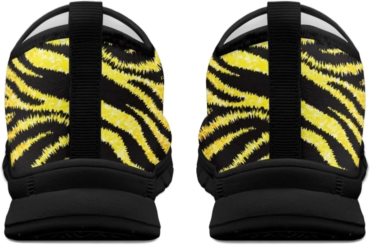 Animal Print Casual Shoes for Women Slip on Sneakers Hands Free Shoes for Outdoor Travel Shopping