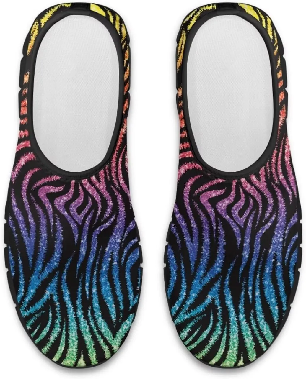 Animal Print Casual Shoes for Women Slip on Sneakers Hands Free Shoes for Outdoor Travel Shopping