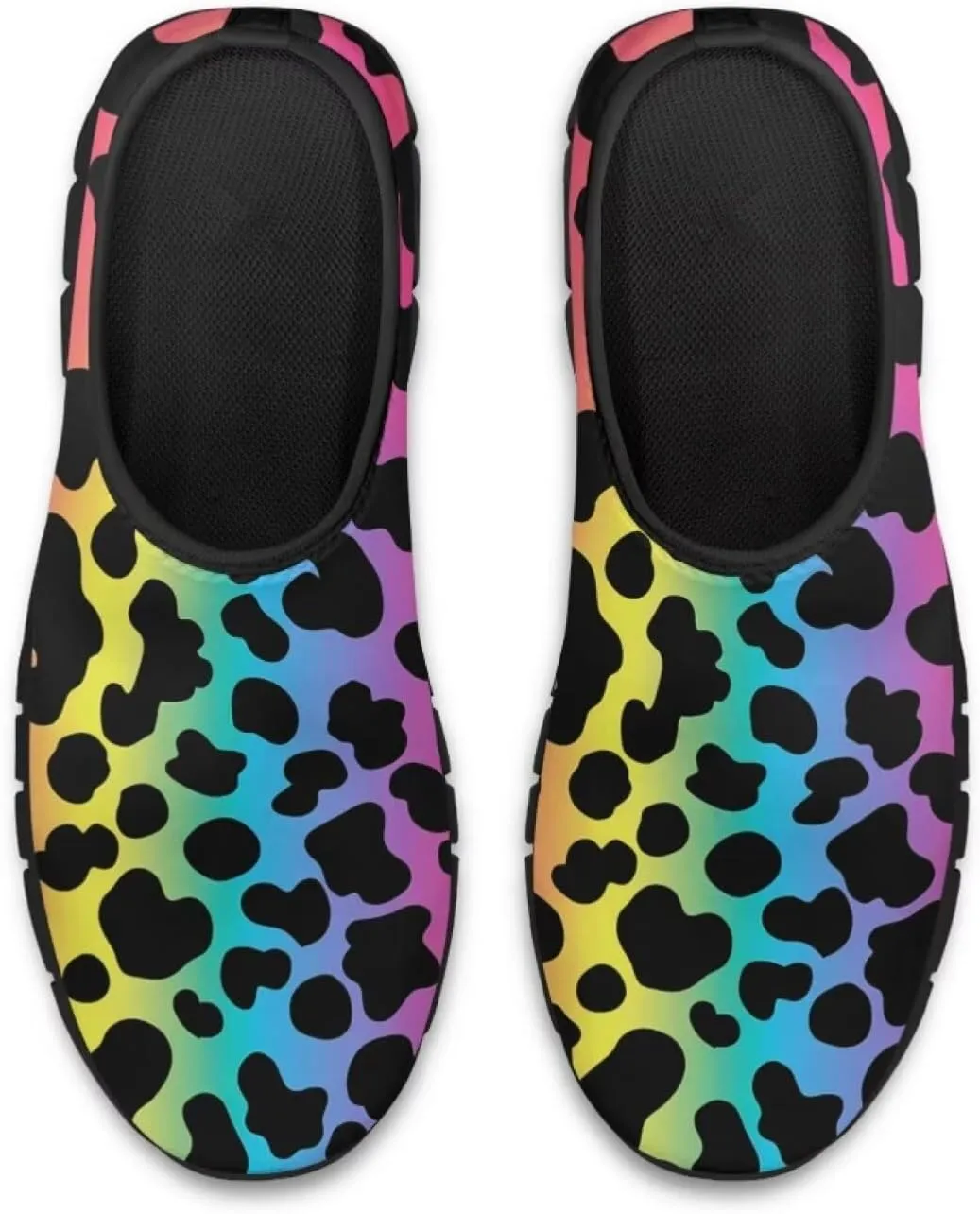 Animal Print Casual Shoes for Women Slip on Sneakers Hands Free Shoes for Outdoor Travel Shopping