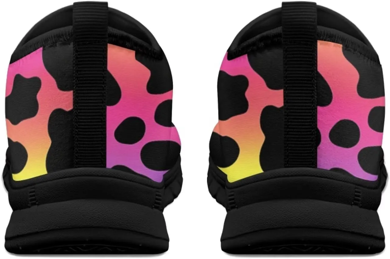 Animal Print Casual Shoes for Women Slip on Sneakers Hands Free Shoes for Outdoor Travel Shopping