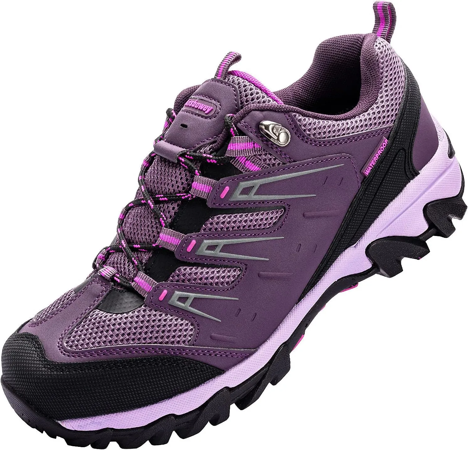 Ansbowey Hiking Shoes Men's Waterproof Low Top Lightweight Breathable Non-Slip Trekking Trail Outdoor Sport Sneakers for Unisex-Adults 6.5 US