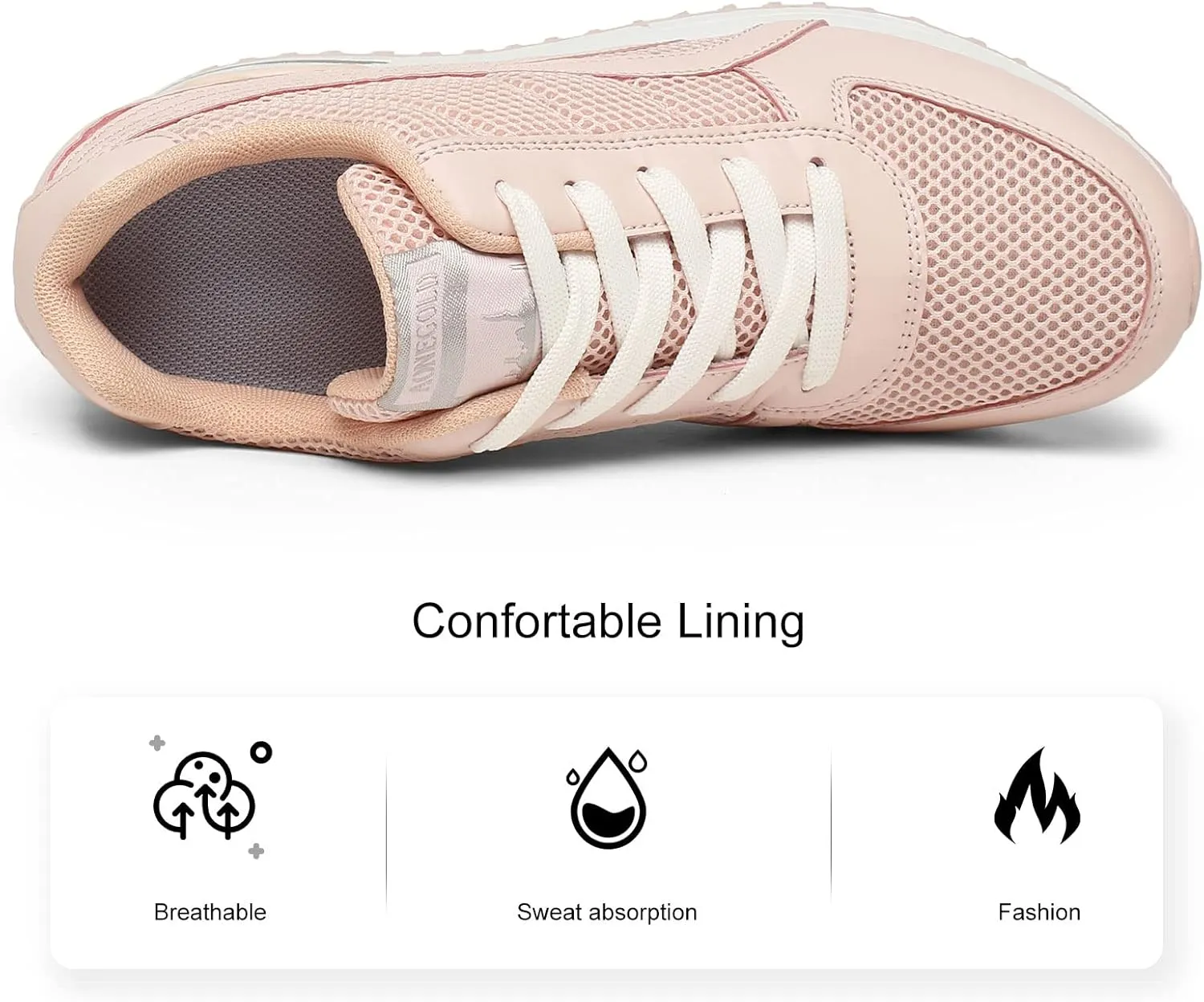 AONEGOLD Women's Fashion Sneakers for Mom Day Gifts Women's Platform Sneakers Wedges High Top Lace Up Shoes Increase Fashion Sneakers for Womens Girls