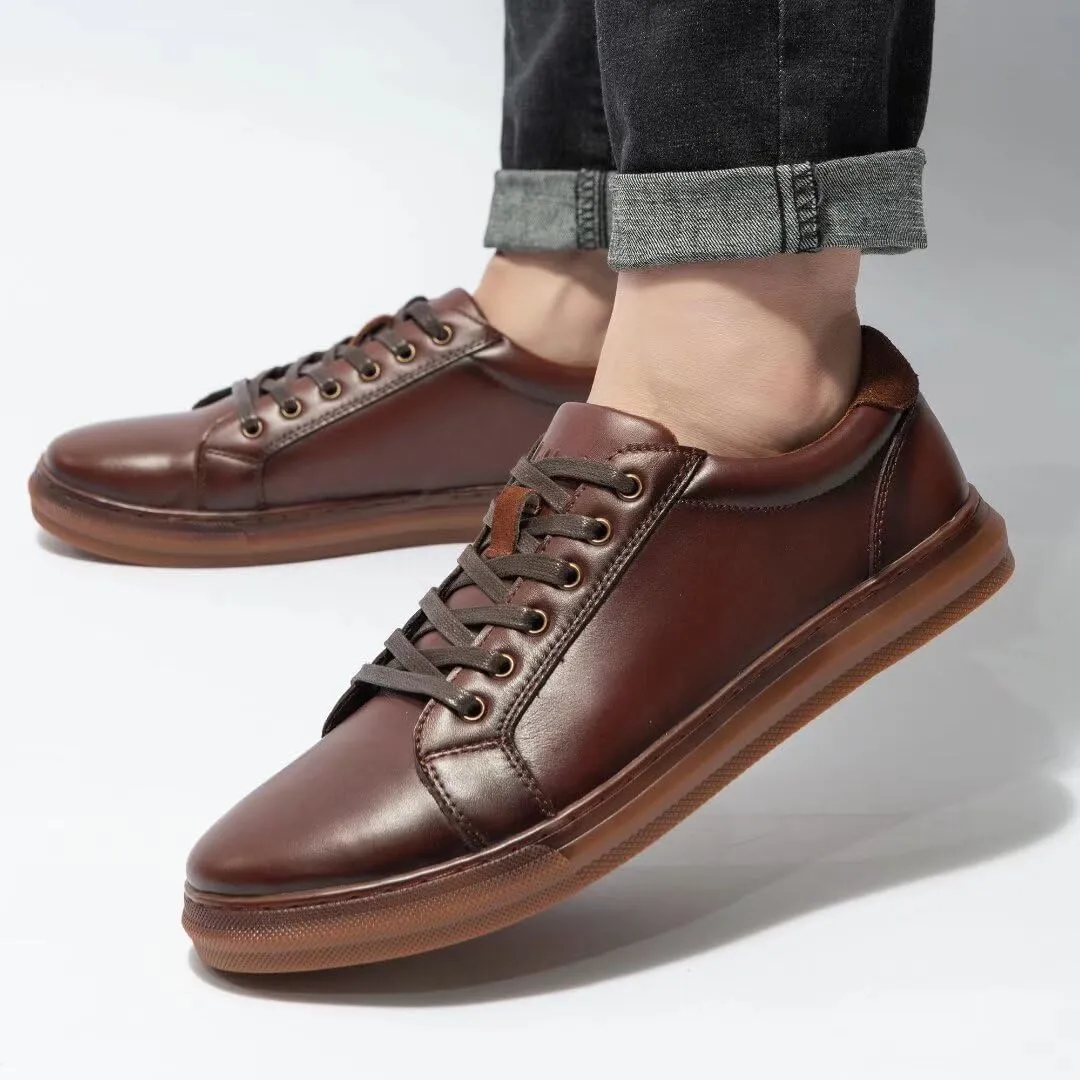 Arkbird Leather Loafers, Casual Slip-On Sneaker Shoes for Men