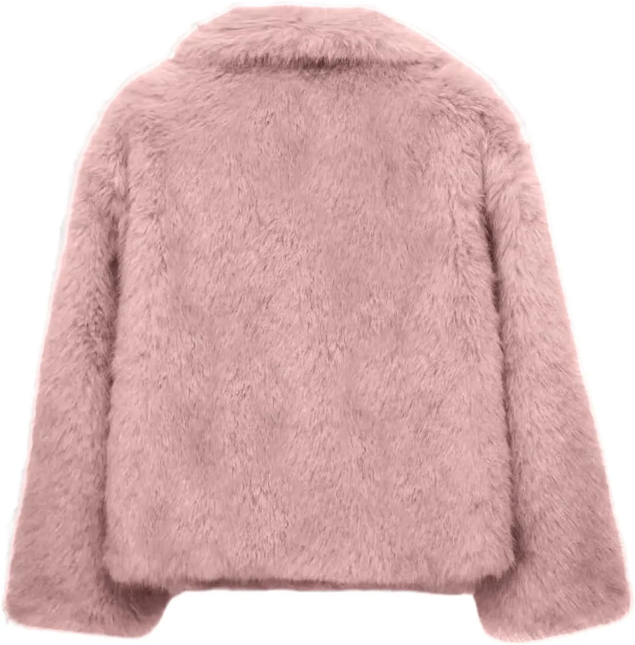 Arssm Womens Fluffy Coat Faux Fur Cardigan Jacket Long Sleeve Lapel Faux Fur Coat Outwear Warm Winter