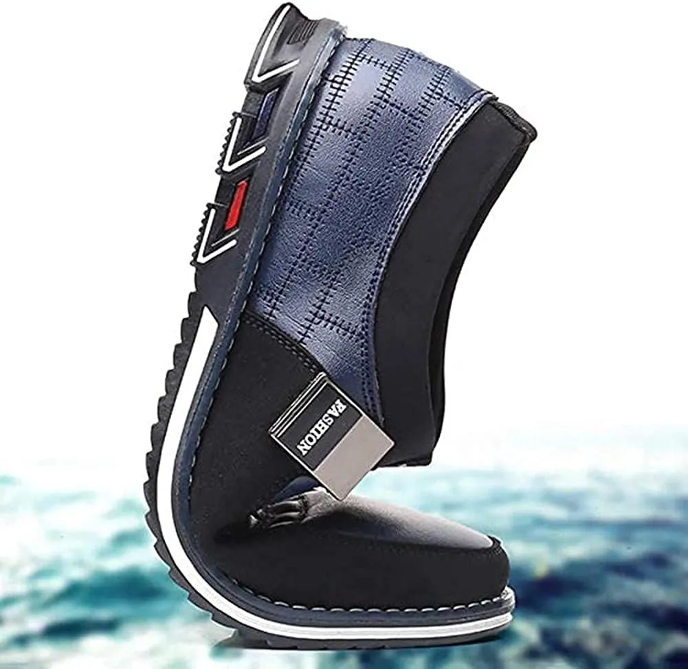 Asifn Men Casual Shoes Leather Slip On Moccasins Hiking Dress Sneakers Casuales Penny Loafers Comfort Driving Fashion