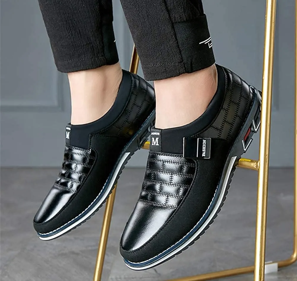 Asifn Men Casual Shoes Leather Slip On Moccasins Hiking Dress Sneakers Casuales Penny Loafers Comfort Driving Fashion