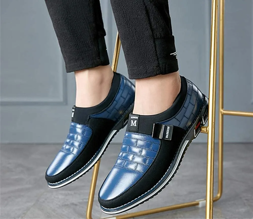 Asifn Men Casual Shoes Leather Slip On Moccasins Hiking Dress Sneakers Casuales Penny Loafers Comfort Driving Fashion