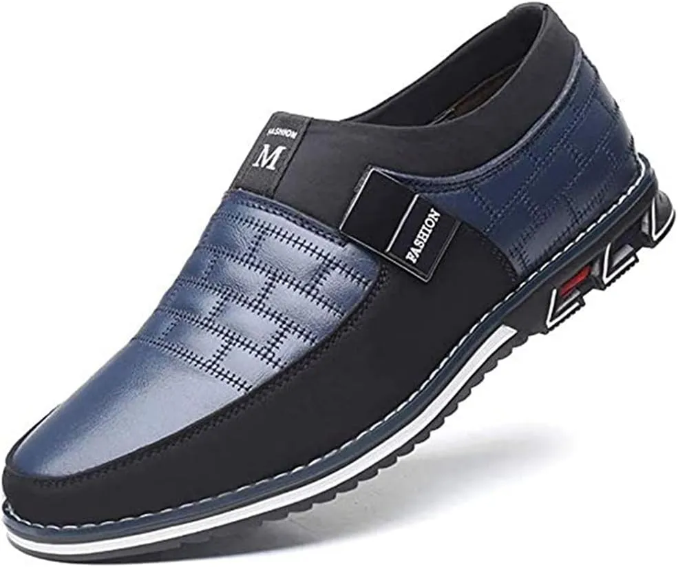 Asifn Men Casual Shoes Leather Slip On Moccasins Hiking Dress Sneakers Casuales Penny Loafers Comfort Driving Fashion
