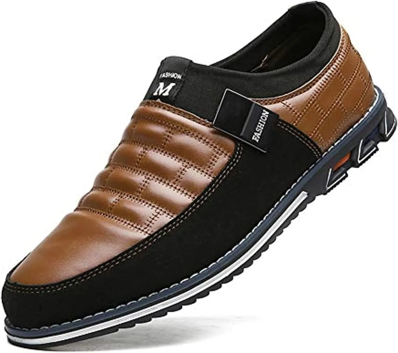 Asifn Men Casual Shoes Leather Slip On Moccasins Hiking Dress Sneakers Casuales Penny Loafers Comfort Driving Fashion
