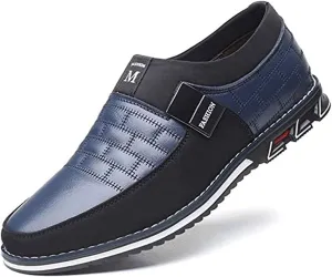 Asifn Men Casual Shoes Leather Slip On Moccasins Hiking Dress Sneakers Casuales Penny Loafers Comfort Driving Fashion