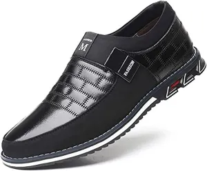 Asifn Men Casual Shoes Leather Slip On Moccasins Hiking Dress Sneakers Casuales Penny Loafers Comfort Driving Fashion