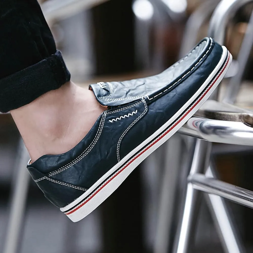 Asifn Men's Casual Driving Loafers Business Leather Men Comfort Shoes Sport Walking Light Moccasin Fashion