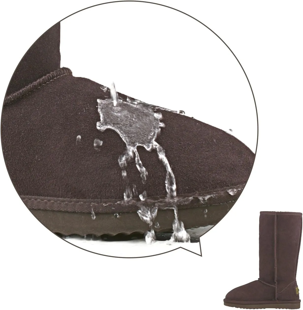 AUSLAND Women's Classic Snow Boots Waterproof Winter Boot