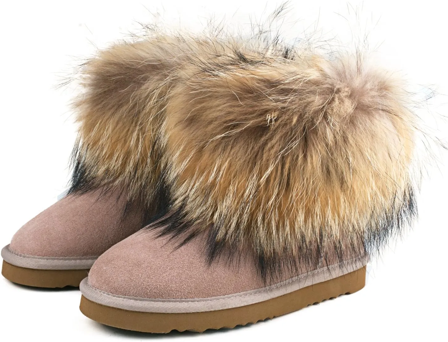AUSLAND Women's Snow Boots Fur Boots Ankle Short 99251