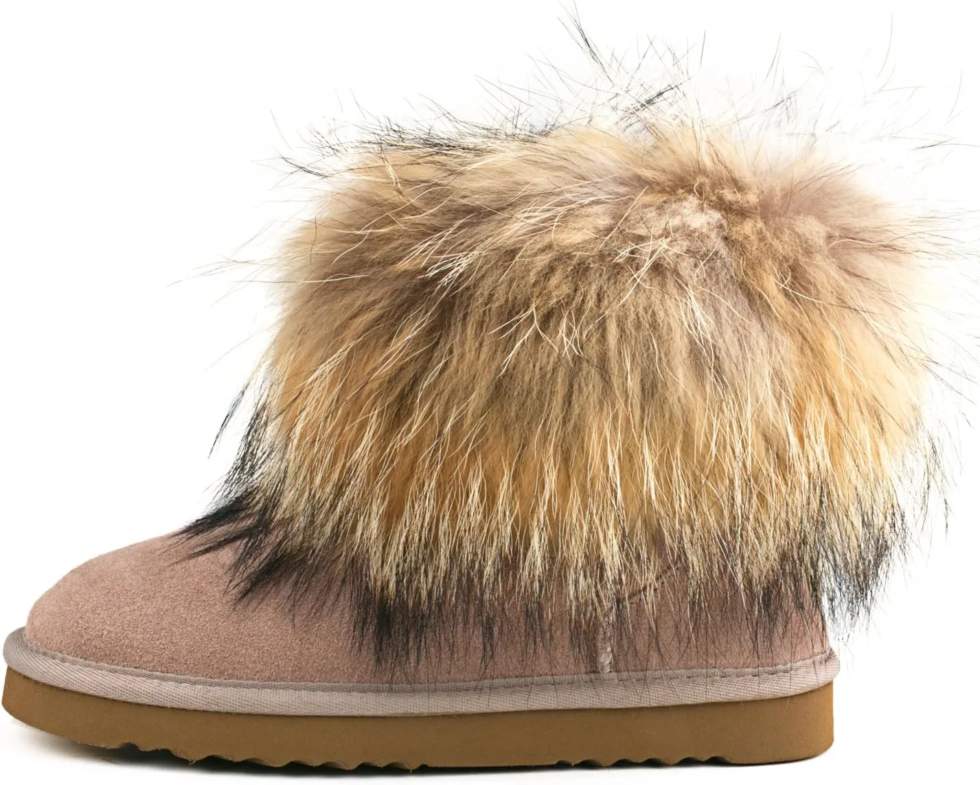 AUSLAND Women's Snow Boots Fur Boots Ankle Short 99251