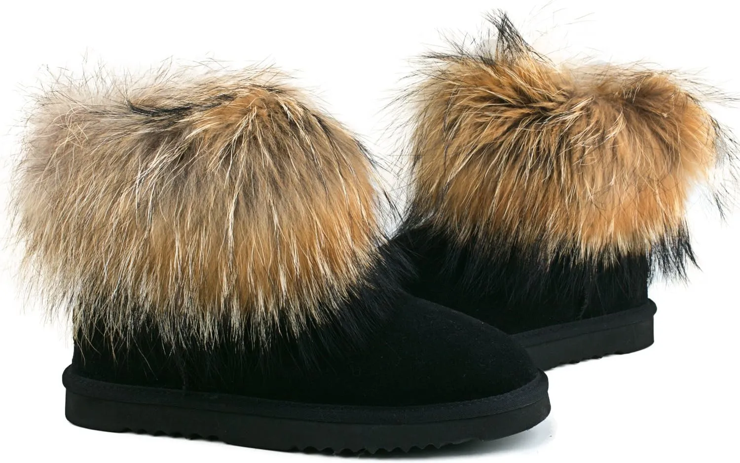 AUSLAND Women's Snow Boots Fur Boots Ankle Short 99251