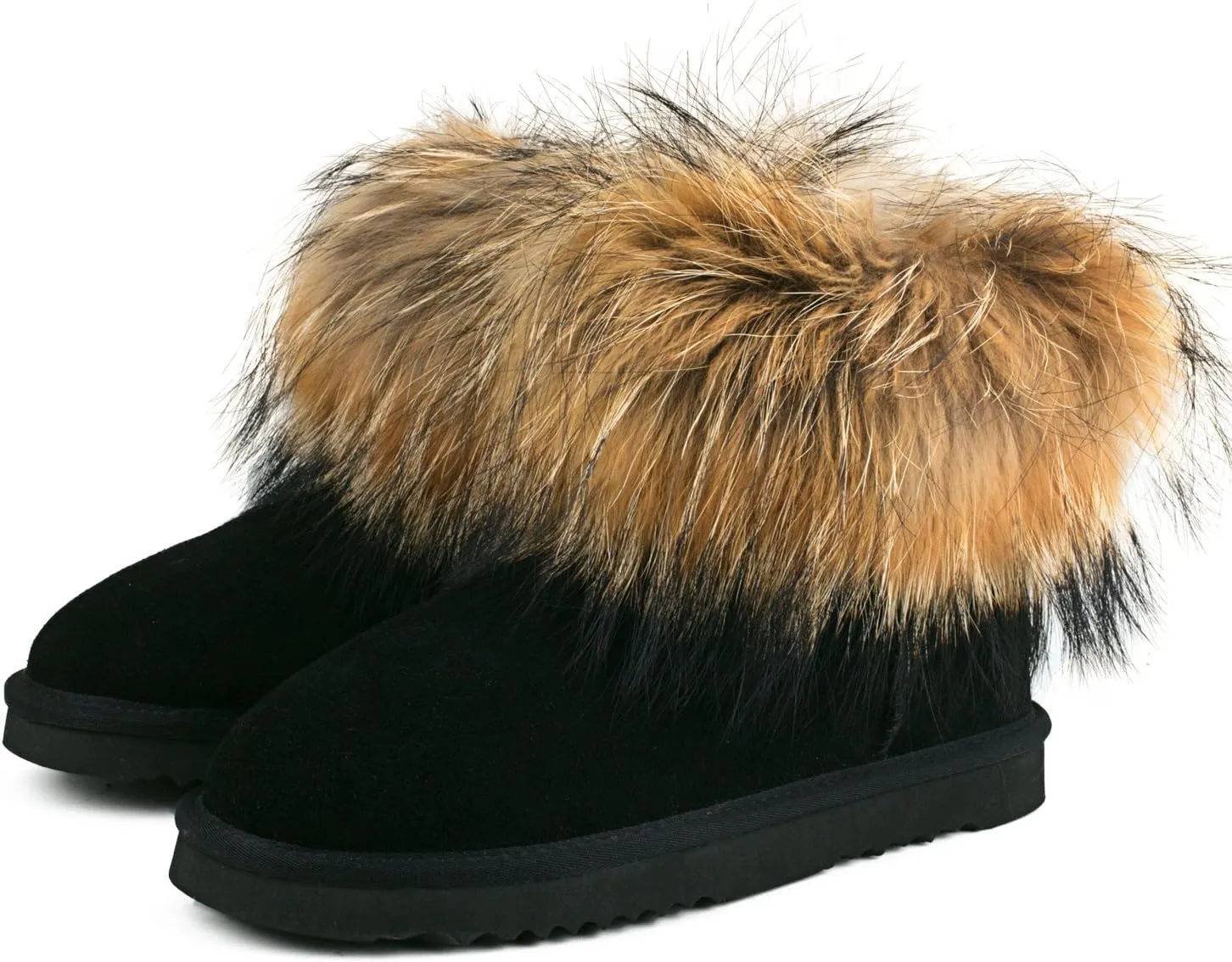AUSLAND Women's Snow Boots Fur Boots Ankle Short 99251