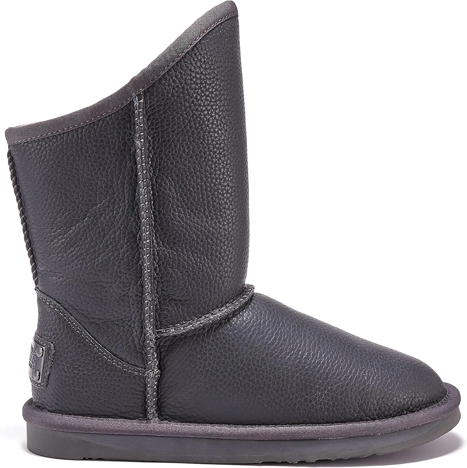 Australia Luxe Collective Cosy Short Leather Boot, 6, Grey