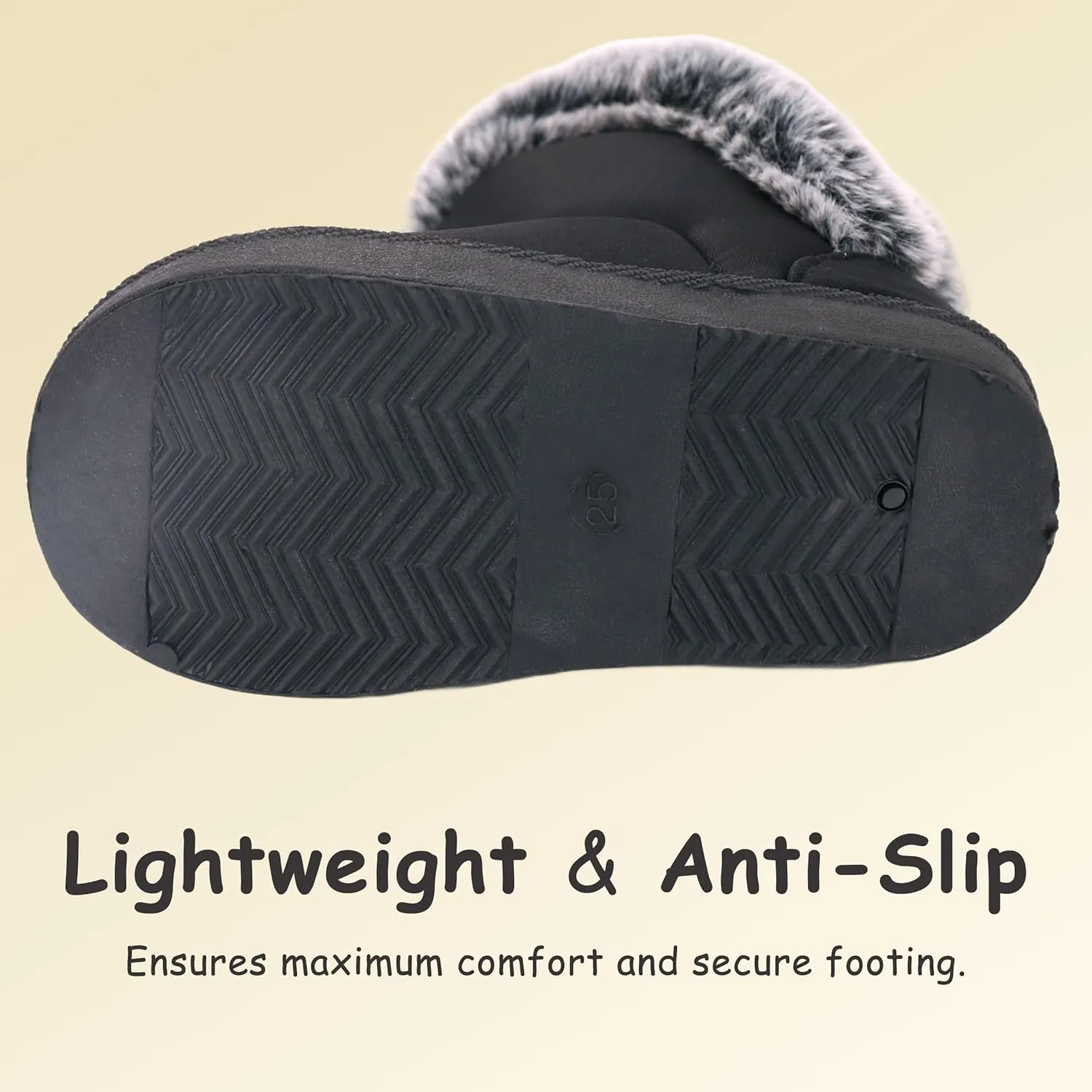 Baby Girls Winter Boots Toddler Kid Fashion Fur Lined Lightweight Warm Snow Boots for Everyday Wear