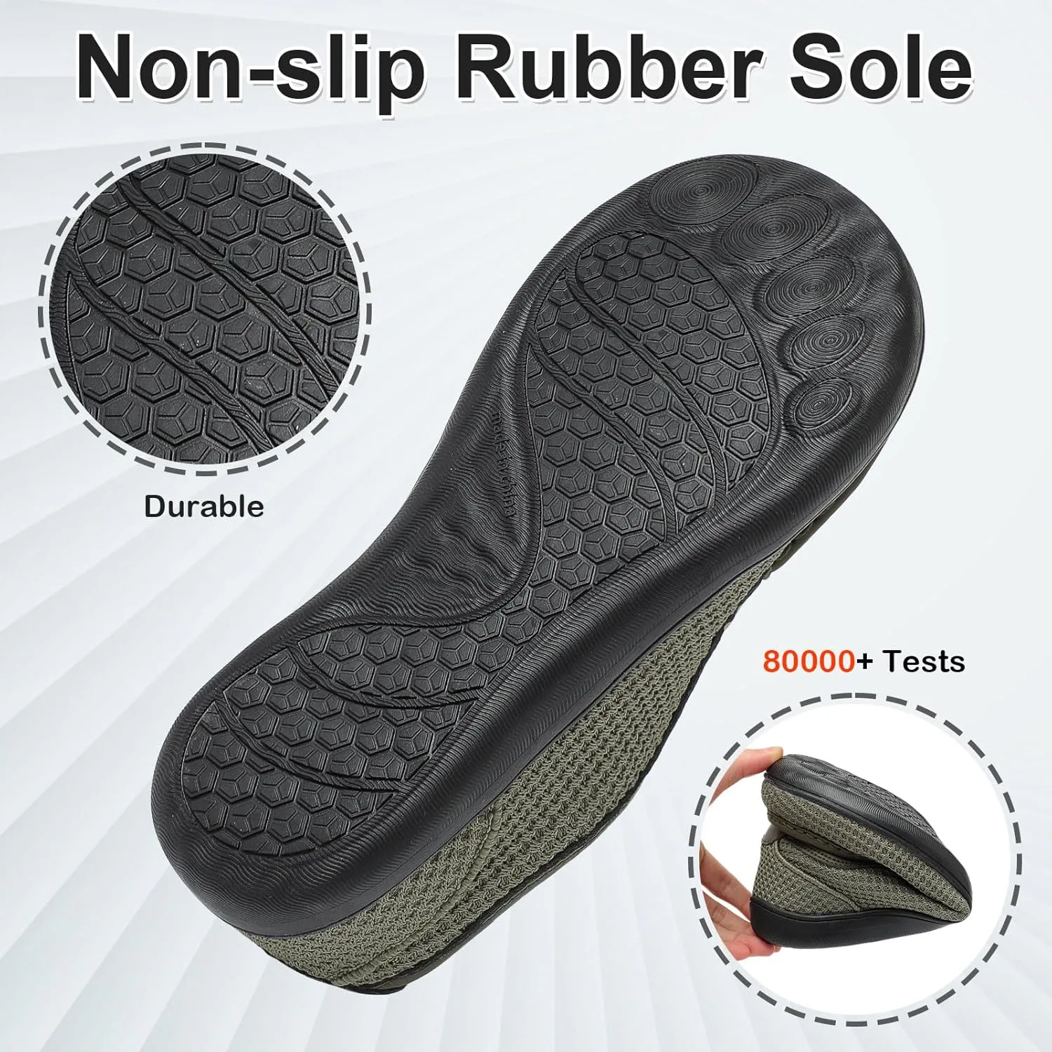 BARERUN Men's Barefoot Slip on Walking Shoes Wide Toe Box Running Shoes Casual Fashion Sneakers Comfortable Light-Weight Men's Loafers Business Dress Shoes for Driving Jogging Wedding Church Office