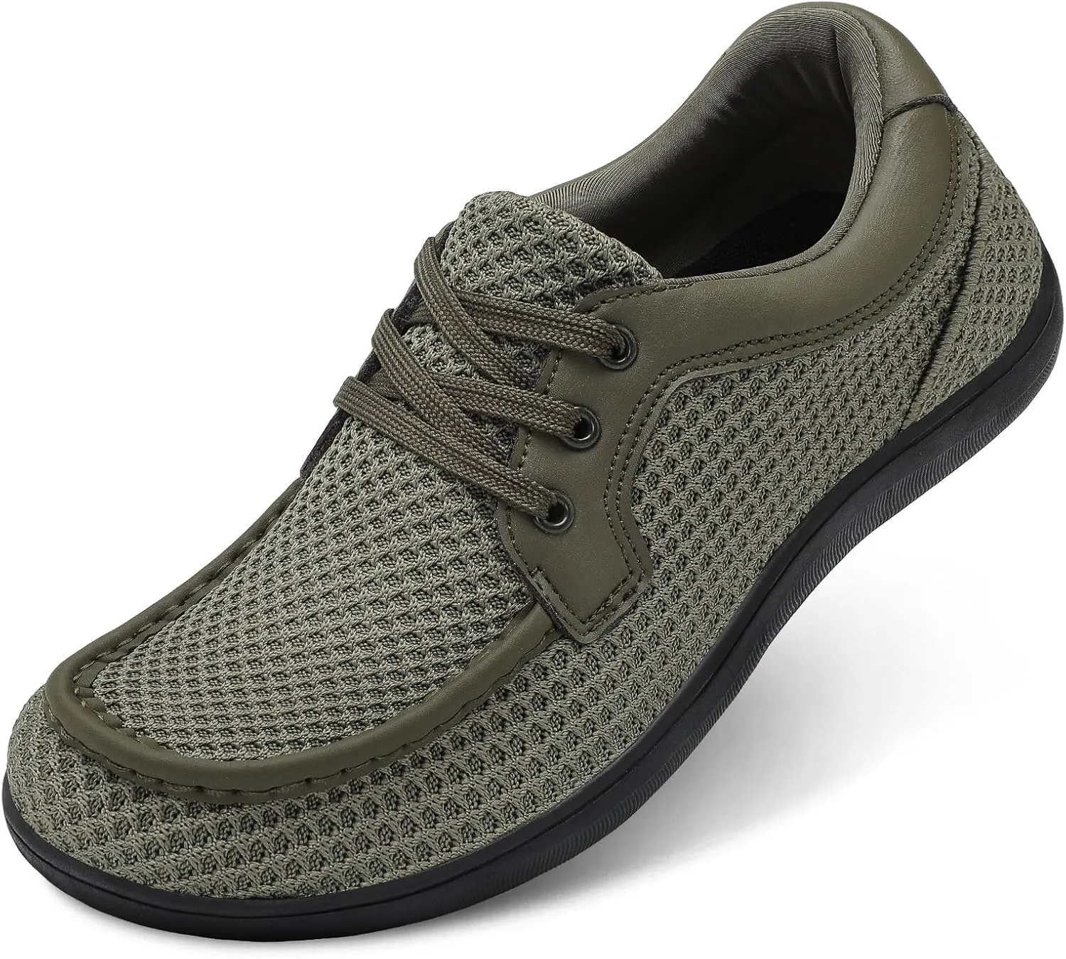 BARERUN Men's Barefoot Slip on Walking Shoes Wide Toe Box Running Shoes Casual Fashion Sneakers Comfortable Light-Weight Men's Loafers Business Dress Shoes for Driving Jogging Wedding Church Office