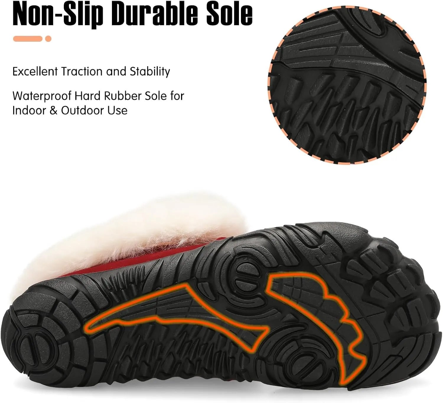 BARERUN Womens Moccasin Snow Boots Warm Winter Boots Ankle Boots for Women Outdoor Fur Lined Womens Shoes Slippers