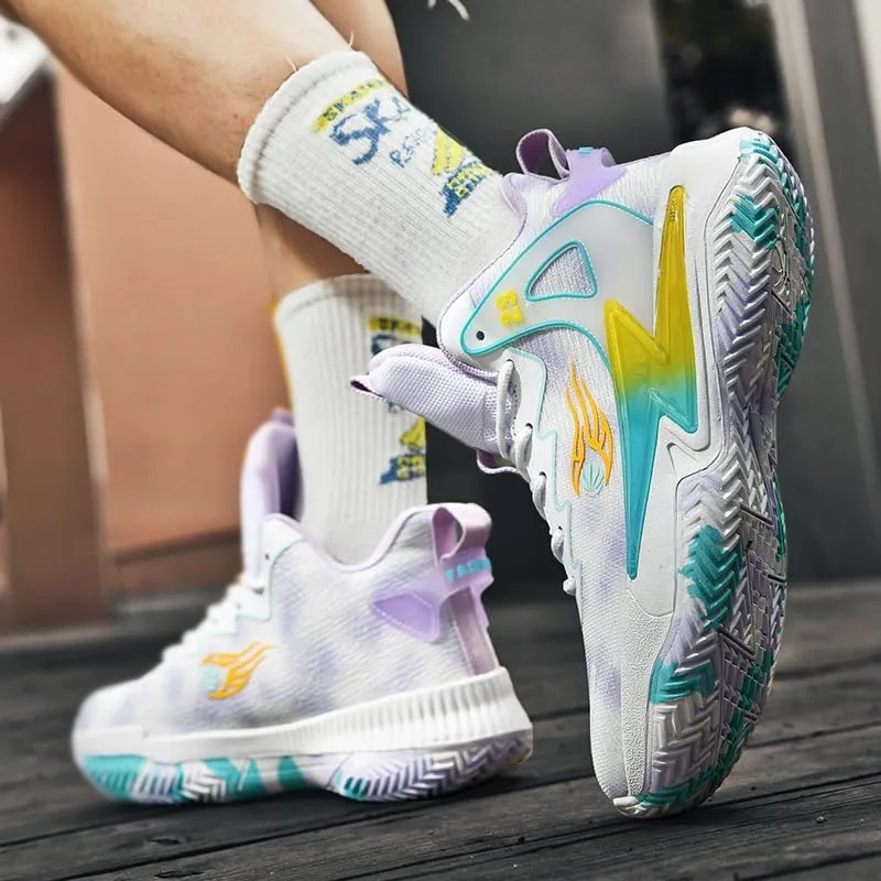 Basketball Shoes for Womens and Mens, Breathable Non Slip Outdoor Casual Unisex-Adult Fashion Sneakers