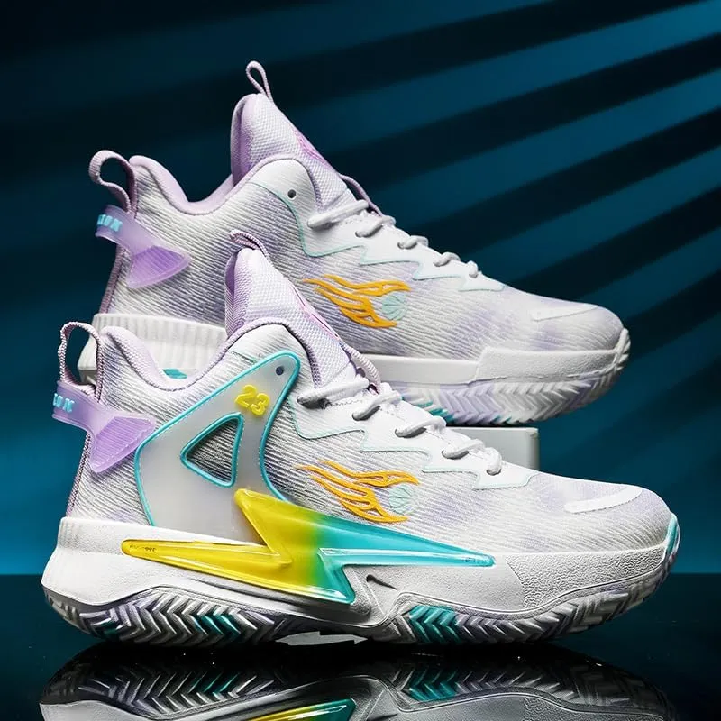 Basketball Shoes for Womens and Mens, Breathable Non Slip Outdoor Casual Unisex-Adult Fashion Sneakers