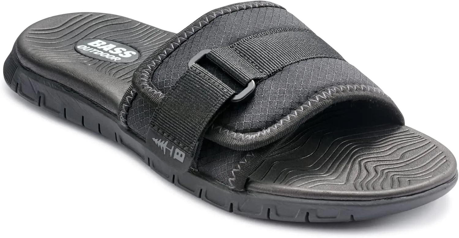 BASS OUTDOOR Women's Topo Sandals – Open-Toe Slides for Beach Or Backyard Hiking Shoe
