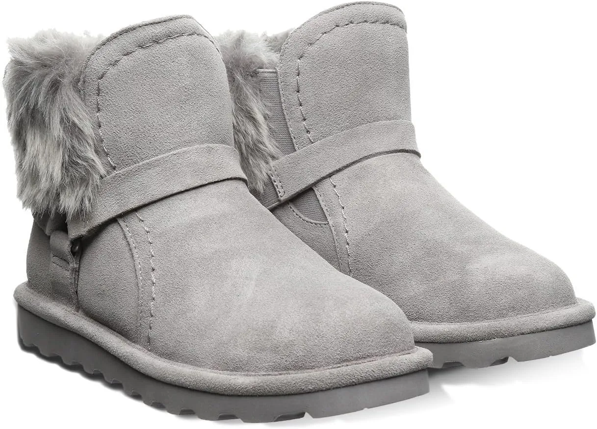 BEARPAW Womens Konnie Suede Winter Ankle Boots