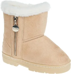 bebe Girl's Winter Snow Boots Comfy and Cozy Fashion Ankle Boots - Warm Boots For Girls (Toddler/Little Kid/Big Kid)