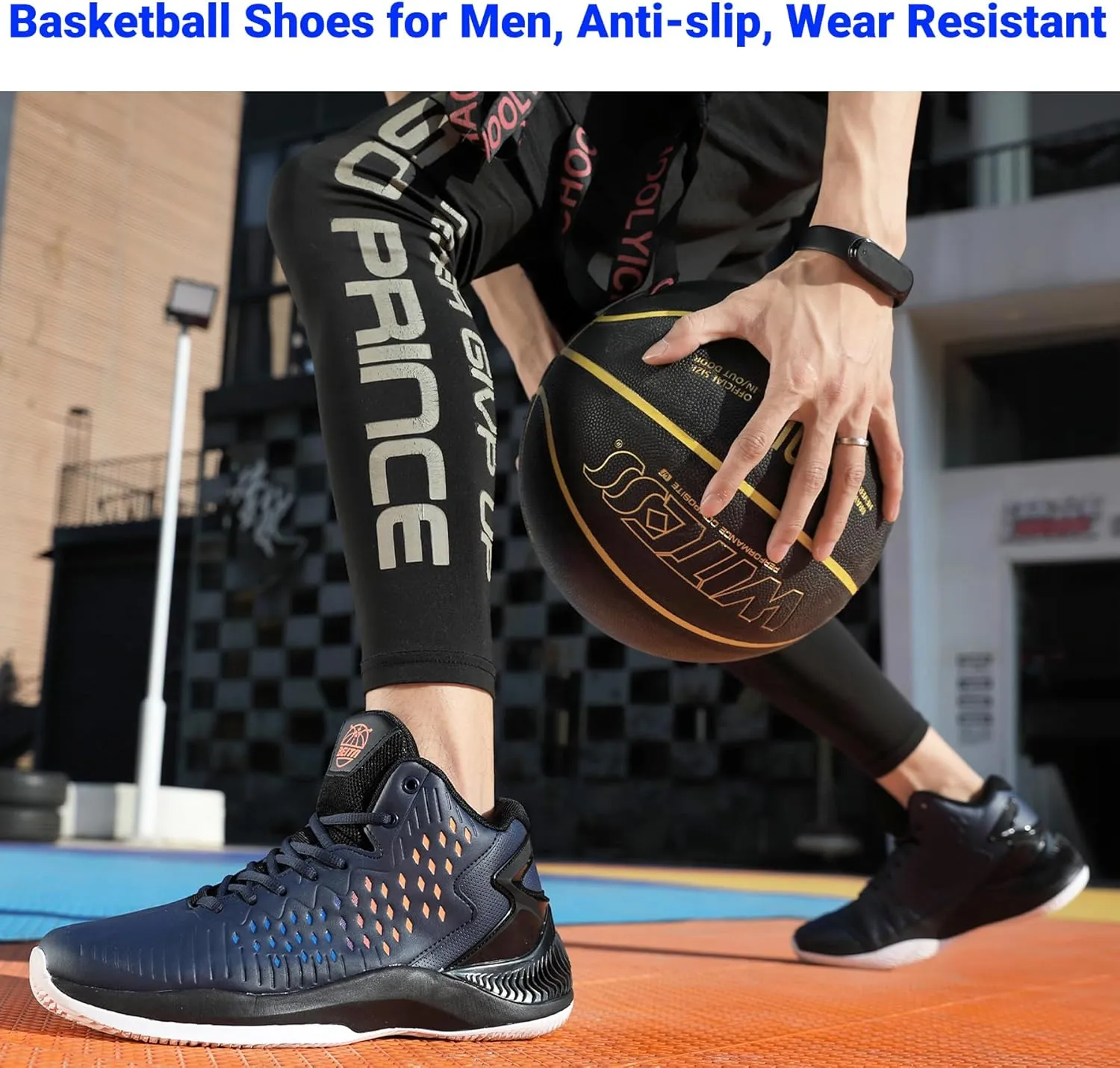 Beita High Upper Basketball Shoes for Men Sneakers Breathable Sports Shoes Anti Slip