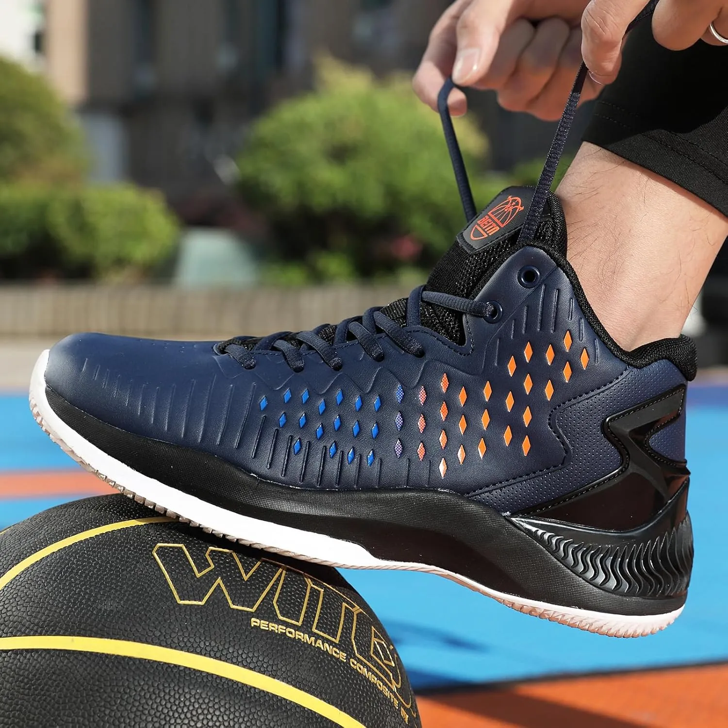 Beita High Upper Basketball Shoes for Men Sneakers Breathable Sports Shoes Anti Slip