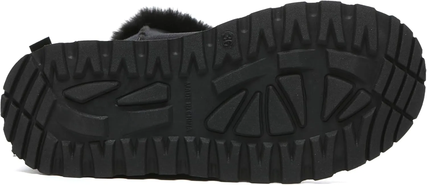 Bernal Mid-Calf Snow Boots for Women Platform Faux Fur Boots Slip-On Warm Comfortable Ankle Outdoor Shoes