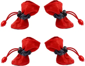 BESPORTBLE Protect Your Dog's Paws Christmas Pet Shoes 4 Pack Cozy and Sturdy Dog Shoes