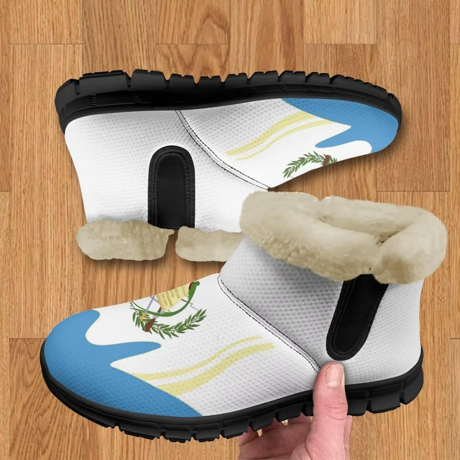 Binienty Winter Snow Boots for Women Warm Cozy Slip on Ankle Boots Outdoor Shoes with Plush Collar